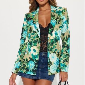 Floral blazer